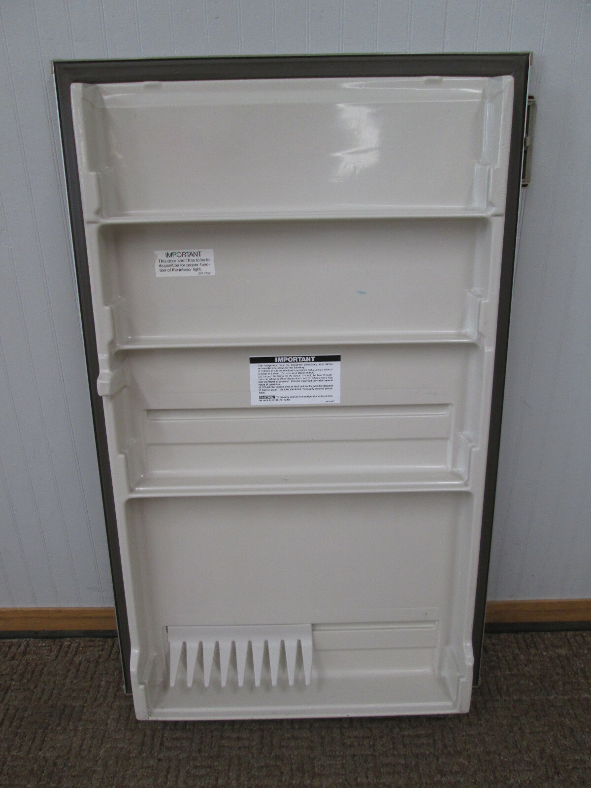 Used Beige Dometic RV refrigerator door only, Dometic RM2620, 21