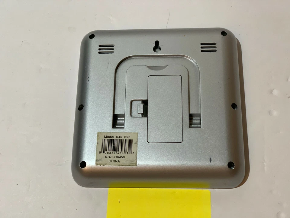 = Howard Miller Weather View Tabletop Clock 645-693 LCD Multi Display - Image 2 of 3