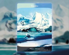 Tundra #2 - MTG Custom Card - Alter Magic: The Gathering Dual Land Full Art