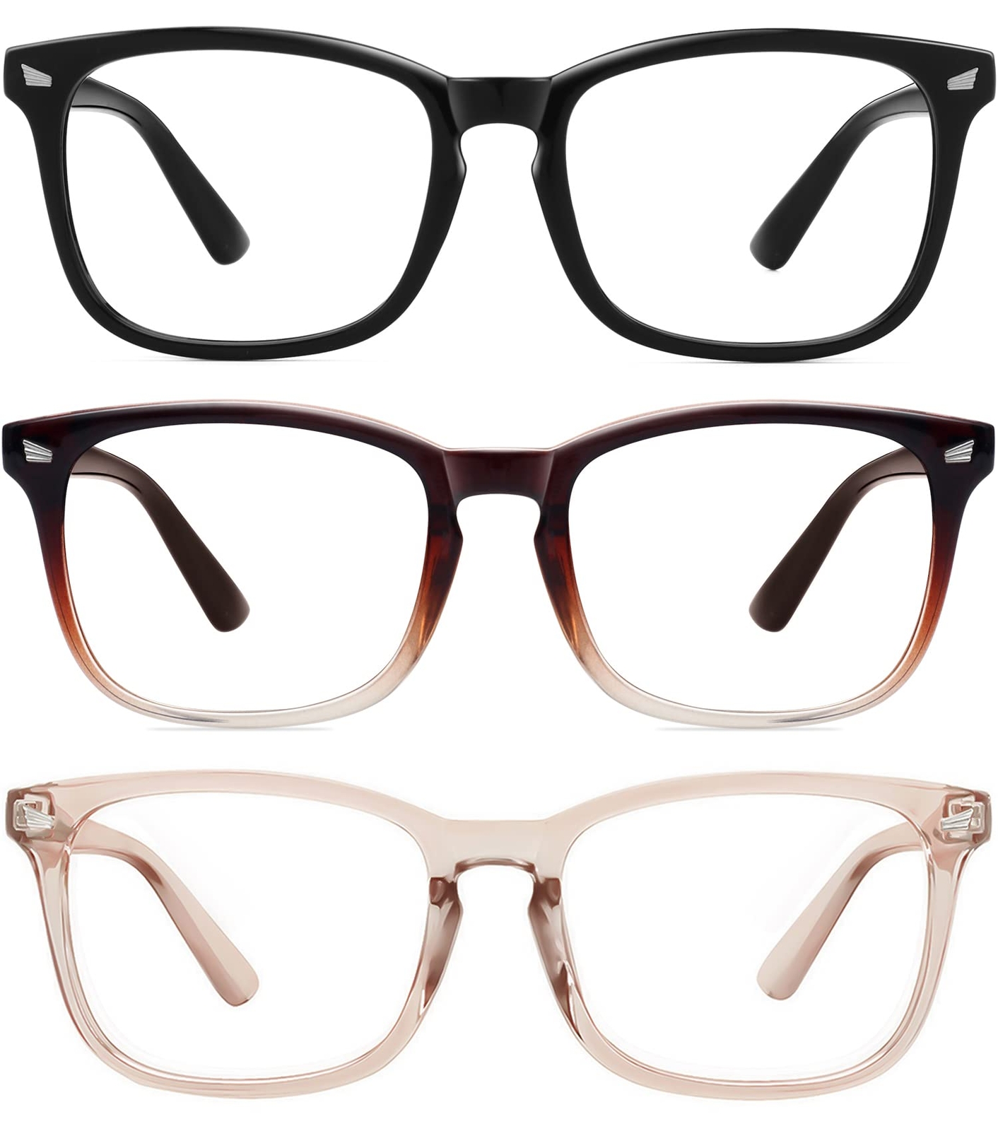 3-Pack Blue Light Blocking Glasses Anti Eye Strain Headache Sleep  Computer G...