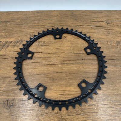 Vintage NOS NEW Suntour black drilled chainring 49t / 144 | eBay