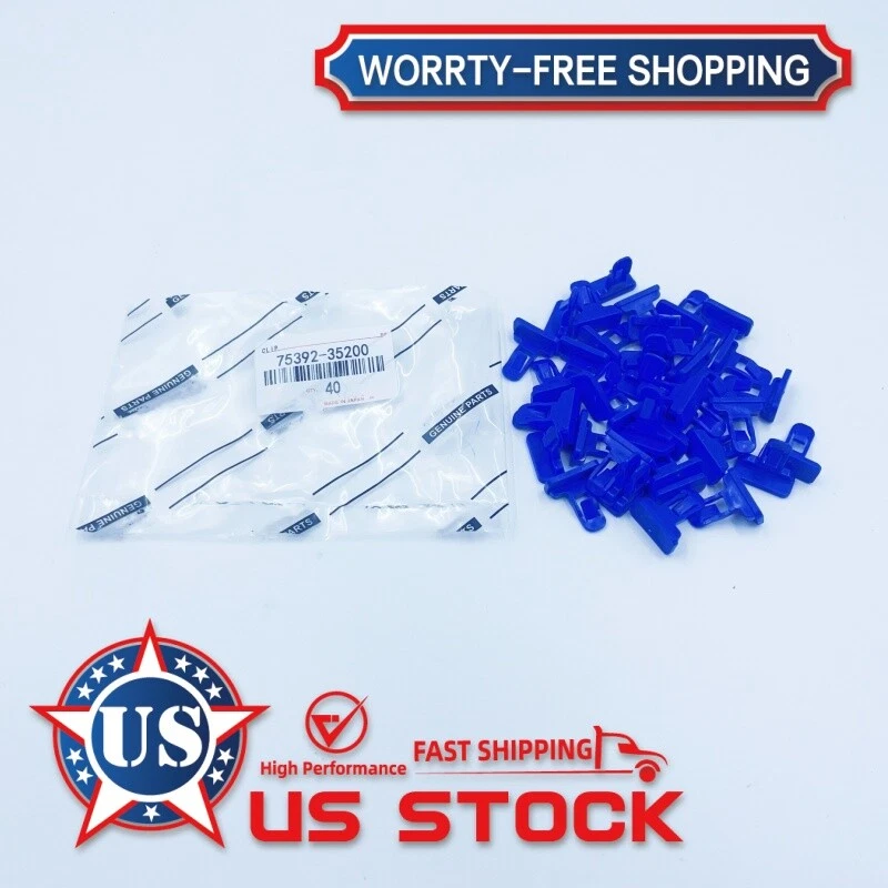 OEM 40 Pcs FOR Toyota 4Runner Bumper Moulding Cover Retainer 75392-04010 Package Foto 2 de 4