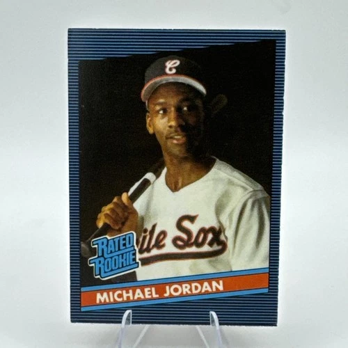 Michael Jordan Rookie of the Year Double Sided Card Baseball/Basketball