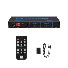 4K 60Hz HDMI Matrix Switcher Splitter 4x2 4 In 2 Out For PS4 For PS5 For X box