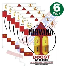 6CT Nirvana Nootropic 12 Caps Compare To Derall & Addall XR Boost Mood