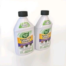 Lot Of 2 Organic Garden Safe Neem Oil Extract Concentrate 10 Oz Insecticide