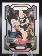 2024 WNBA Panini Prizm Monopoly Kate Martin #40 Silver Prizm RC