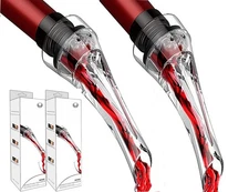 Wine Pourer 2pcs Premium Wine Aerator Pourer Professional Quality Wine Aerato...