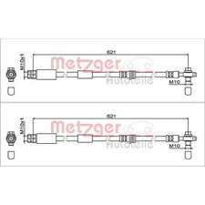 2X METZGER BREMSSCHLÄUCHE VORNE BEIDSEITIG PASSEND FÜR AUDI A1 SEAT ARONA IBIZA