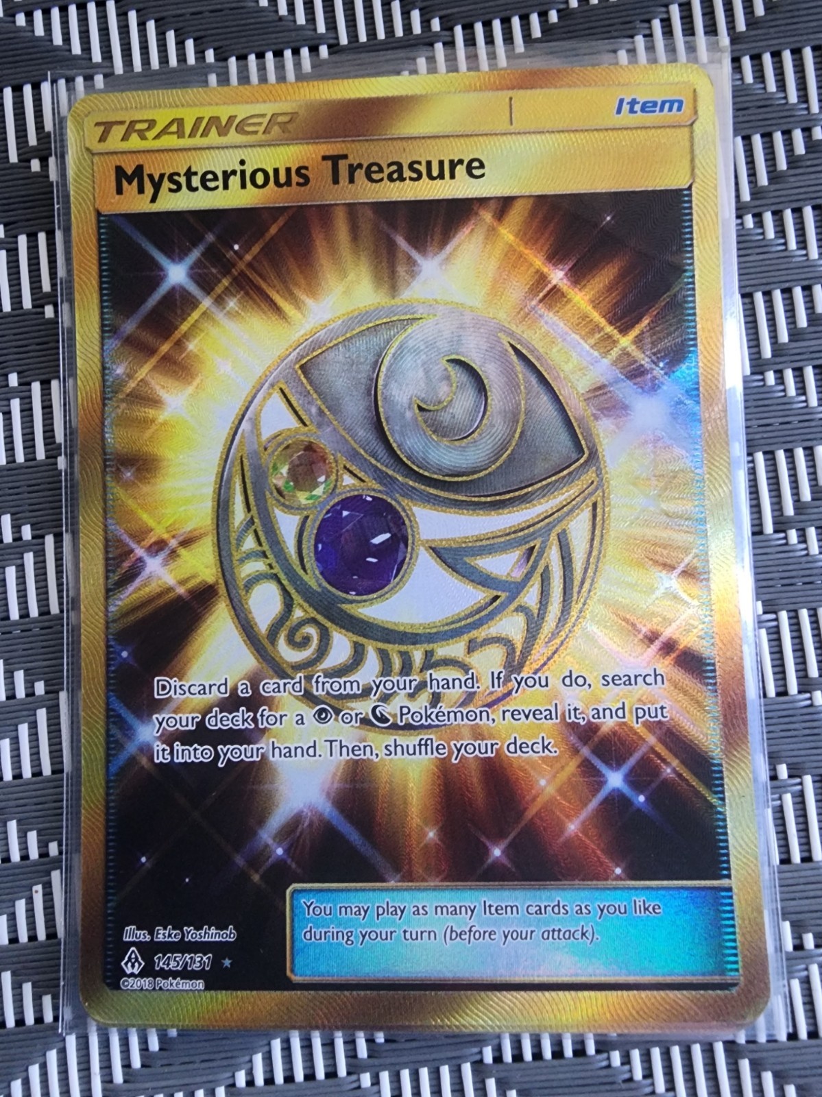 Mysterious Treasure - 145/131 - Pokemon Forbidden Light Sun Moon Secret Card NM