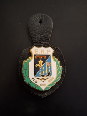  Abzeichen Jungfrau E.N.P. FOS-SUR-MER - Polizeischule - Provence - selten Vintage 