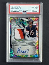 Rome Odunze - 2024 Spectra - Aspiring Patch Autograph Celestial #/75 - PSA 9