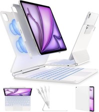 Apple iPad Air 13-inch M3/M2 Keyboard Case - Easy-Set Backlit Magnetic Case