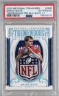 2025 Panini National Treasures Drake Maye Tremendous Treasures 1 OF 1 NFL Shield