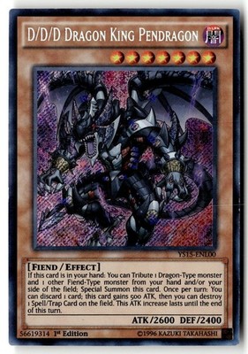 D/D/D Dragon King Pendragon YS15-ENL00 Starter Deck: Dark Legion Yu-Gi-Oh MP