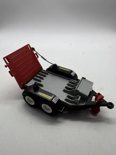 Vintage Playmobil Team Racing Roadstar Red Motorcycle Trailer Part