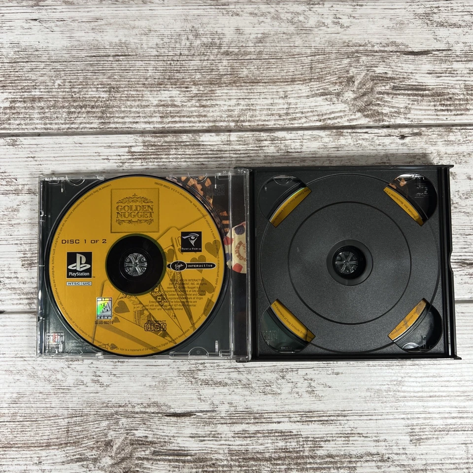 Golden Nugget (Virgin) Sony Playstation One PS1 Video Game (CIB & TESTED) - Image 2 of 4
