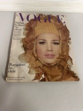 1965 February 15 Vogue Fashion Magazine Satchmo The Pilgrim * Bargains in Chic