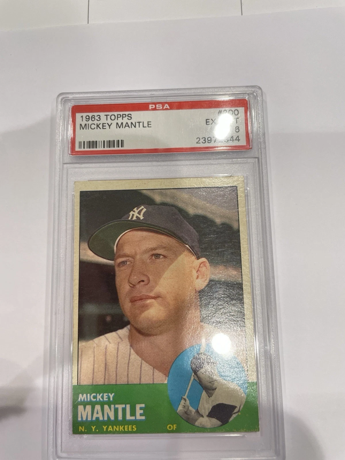 Deal for 1963 Topps #200 Mickey Mantle Yankees HOF PSA 6 - EX/MT