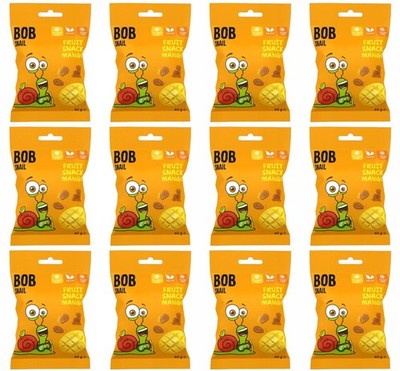 4820219347514 Przekąska mango 40g X12 Bob Snail