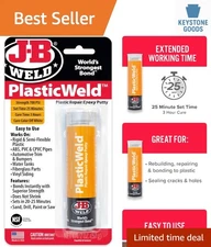 Versatile 2 oz. PlasticWeld Epoxy Putty - Fast-Setting, Strong Bond Adhesive