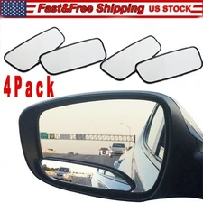 4x 360° Stick on Rear View Auxiliary Blind Spot Mirror Wide Angle Car Truck SUV