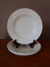 3 Assiettes creuses blanches  Amandinoise  St Amand