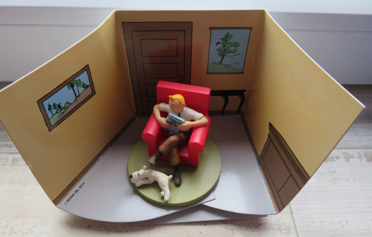 Sculpture Tintin Et Le Bandit – Moulinsart, Métal Peint Main, Coffret Certificat 2003