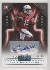 2018 Panini Playbook Rookies Signatures Platinum 45/49 Christian Kirk Auto 8k4