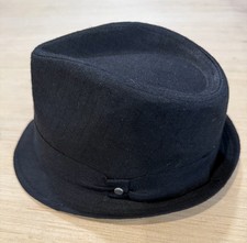 All American Stetson Black Fedora Hat. Size Small/Medium