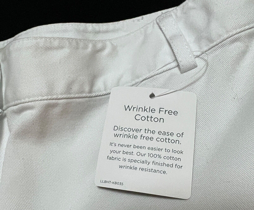 NWT LL Bean Womens 20 White Denim Jeans 40x28 Classic Fit 13" Rise Pants - Picture 4 of 14