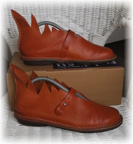 NP 367€ - Trippen handgefertigte Designer Schuhe Closed Mod. Fire Orange 39 - Bild 2 von 13