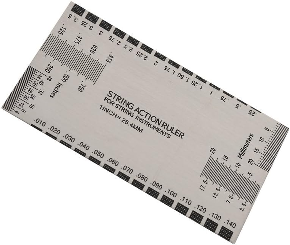 Guitar String Gauge Tool,Measurement Standard String Action Ruler Gauge