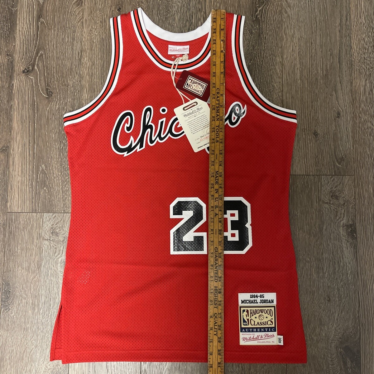 【新品】MITCHELL & NESS AUTHENTIC JERSEY Mitchell & Ness Mens Authentic Michael Jordan Chicago Bulls