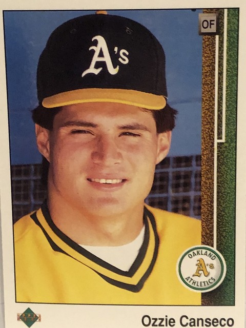 1989 Upper Deck Ozzie Canseco Baseball Card Oakland A s 756 Rookie 