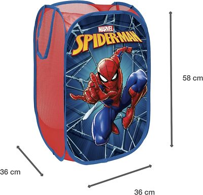 Spiderman faltbarer Aufbewahrungskorb Marvel lizenziert faltbar Spielzeug Kleidung Eimer