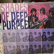 Shades Of Deep Purple LP Signed By Pace Blackmore Lord Glover