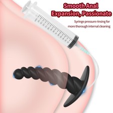 Hollow Plug Enema Extreme Spreader Dilator Vaginal Douche Speculum Chastity Open
