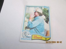 DON STROCK DOLPHINS  1982 TOPPS BASE CARD #136