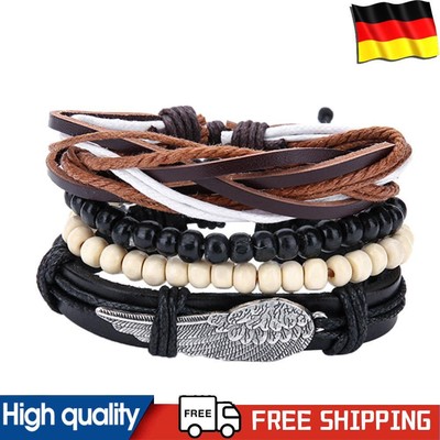 Unisex Handmade Braided Multilayer Wrap Adjustable for Daily (M)