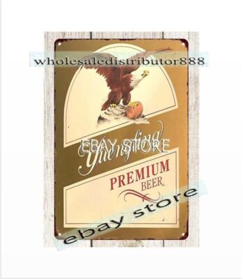brewing porter lager PREMIUM BEER bar tavern tin sign brewery memorabilia