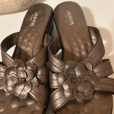 Walking Cradles Women's Comfort Sandals Brown Pewter Size  9.5 B