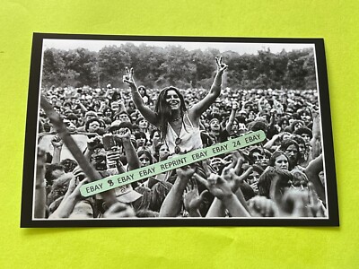 Found PHOTO of a Pretty Girl and Crowd at WOODSTOCK Music Event