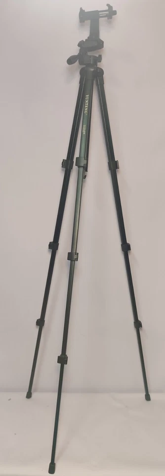 Montaje de trípode de aluminio YUNTENG VCT-618 con cabezal amortiguador Foto 2 de 4