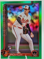 2025 Topps Series 1 Cade Povich RC #25 GREEN foil 11 /99 - Baltimore Orioles