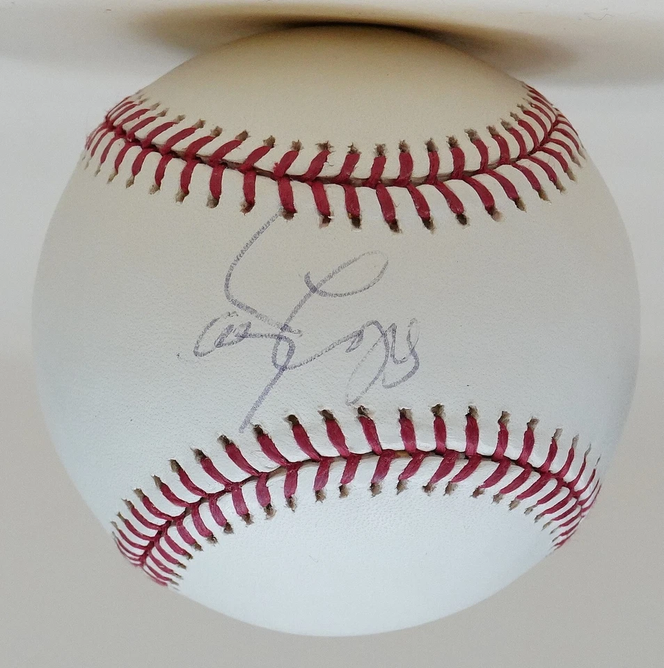 Davey Lopes Firmado Oficial Grandes Ligas Béisbol Certificado de Autenticidad Base Dodgers A's Cubs Automático Foto 2 de 4