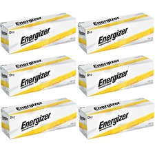 72 Energizer Industrial D Alkaline Batteries EN95, LR20 