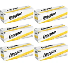 72 Energizer Industrial D Alkaline Batteries (EN95, LR20)