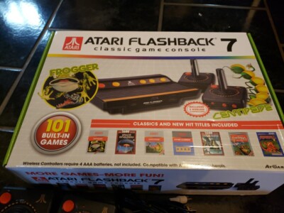 Atari Flashback 7 Video Game Classic Arcade Game 101 Games Wireless Control