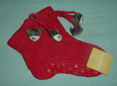 CALZEDONIA CALZA ANTISCIVOLO BAMBINO MAGLIA CICLAMINO CON GATTINI